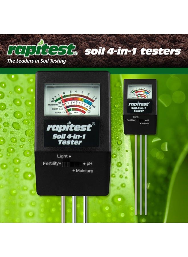 Luster Leaf 1818 Rapitest 4-in1 Soil pH/Moisture/Fertility/Light Tester, Fertility - Image 2