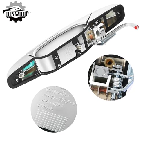 BINWUHI Chrome Exterior Rear Left Driver Door Handle Compatible with The Following Models: 2007-2013 Chevy Silverado Tahoe Avalanche Suburban,GMC Sierra Yukon XL Denali,Cadillac Escalade,15915659 - Image 2