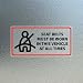 YIKIADA 10 Pack Seat Belts Must Be Worn in This Vehicle at All Times Sticker 24 Inches Caution Warning Safety Sign Self Adhesive Vinyl Waterproof Decal for Car Taxi Truck - Image 2