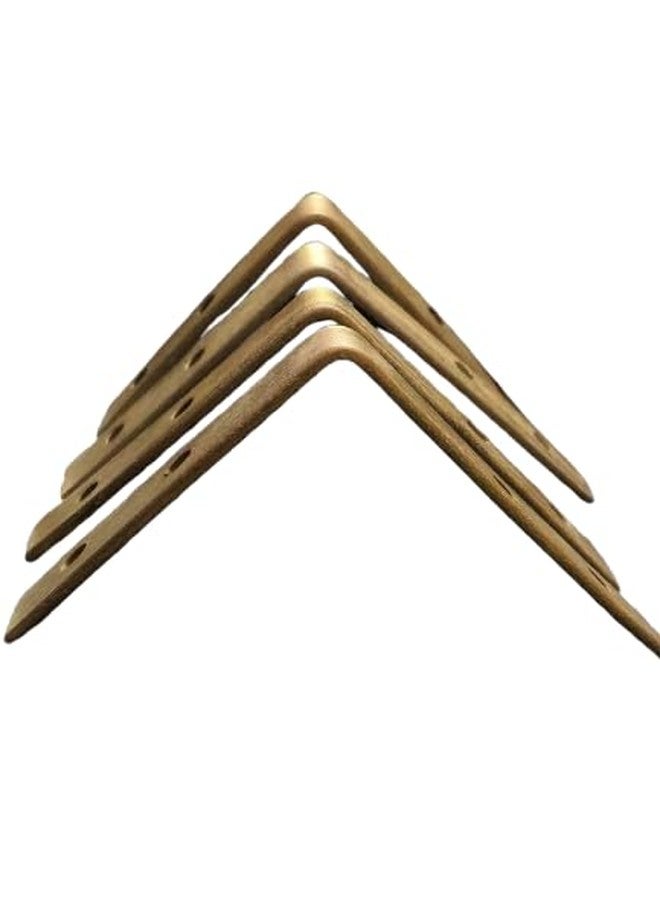 FTE L-Angle 3x3 Metal L Angle Bracket for Wall Shelf with Matching Screws - Set of 4 (3x3) - Image 2