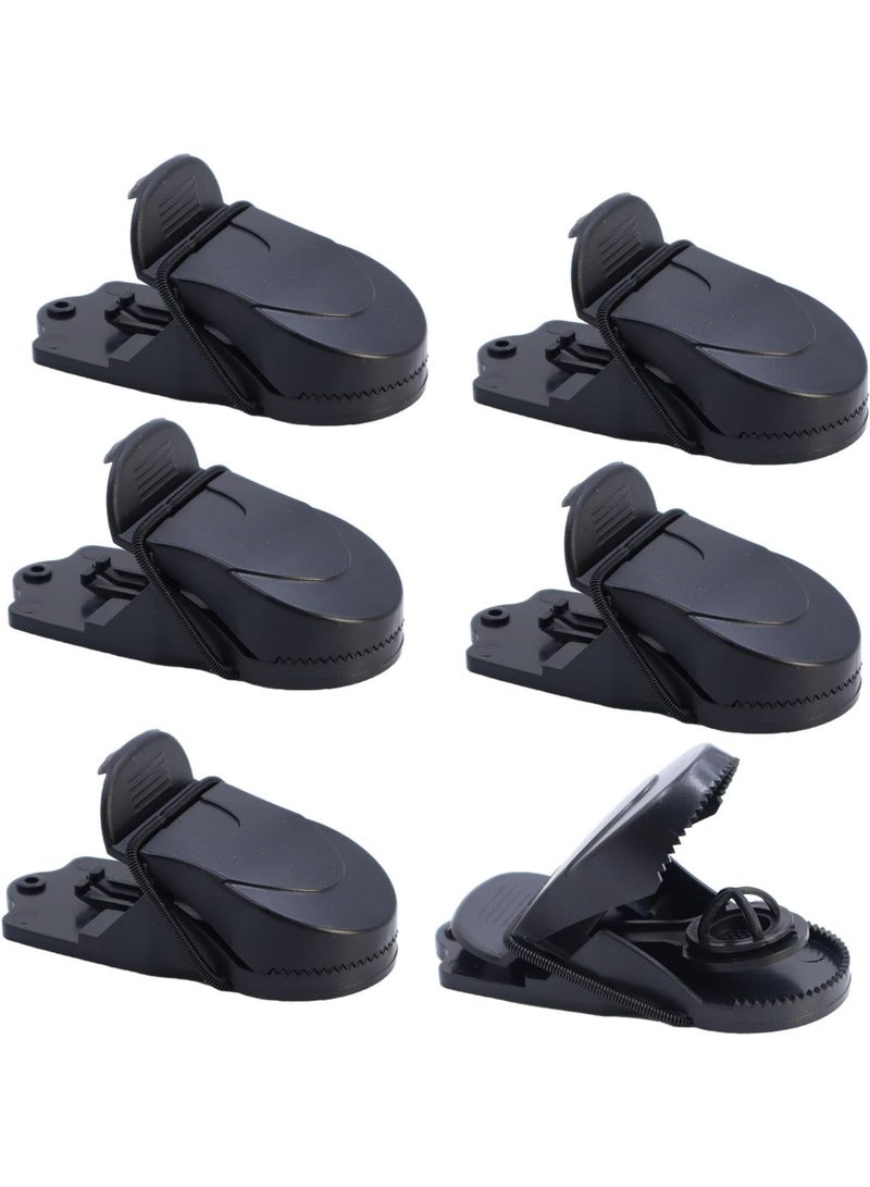 Pack of 6 Rodent Snap Traps - Quick and Effective Rat and Mouse Traps, Highly Sensitive, Easy to Set and Reusable, Plastic Design Ideal for Both Indoor and Outdoor Use, Mouse Control - Image 1