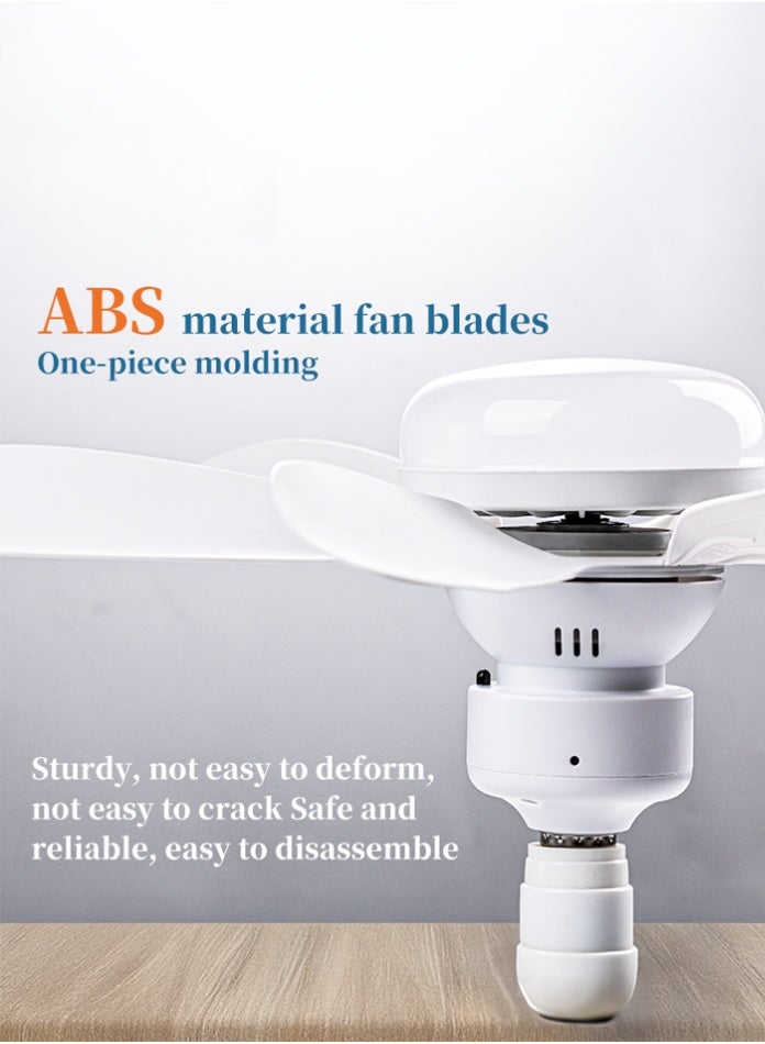 مودي مصباح سقف صغير من مودي مزود بجهاز تحكم عن بُعد - مصباح مروحة LED خافت 40 واط | 3 أوضاع ألوان (3000 كلفن/4000 كلفن/6500 كلفن)، مصباح سقف عصري منخفض الارتفاع لغرفة النوم والمطبخ والمكتب - محرك هادئ، لون أبيض - Image 5