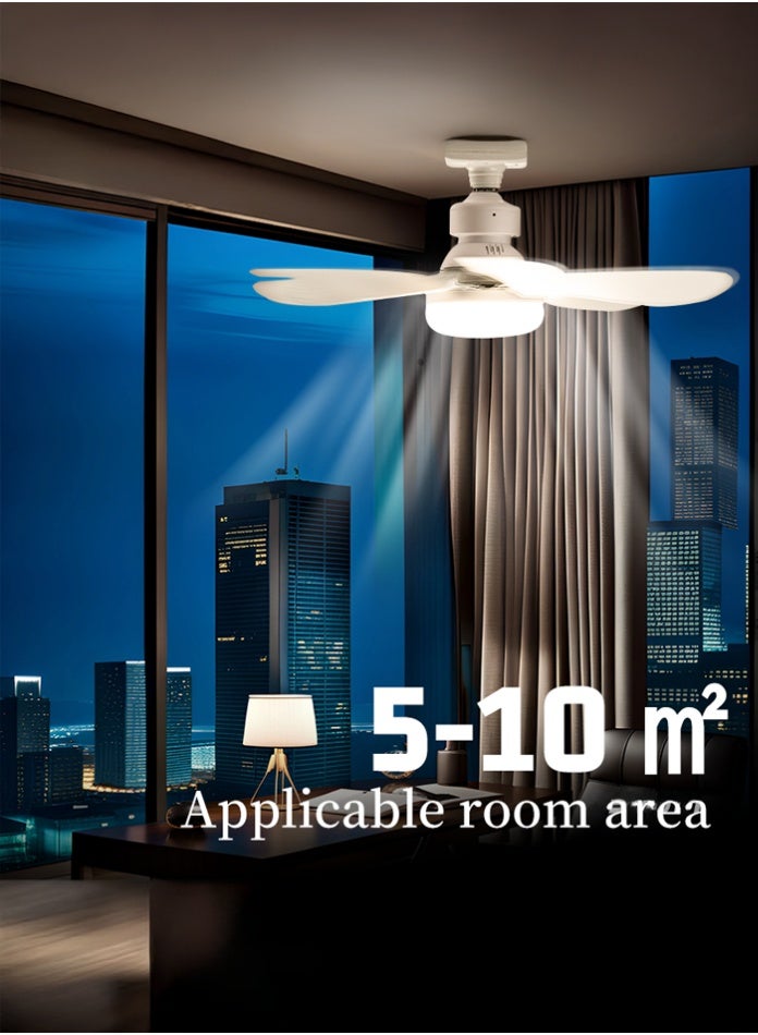 مودي مصباح سقف صغير من مودي مزود بجهاز تحكم عن بُعد - مصباح مروحة LED خافت 40 واط | 3 أوضاع ألوان (3000 كلفن/4000 كلفن/6500 كلفن)، مصباح سقف عصري منخفض الارتفاع لغرفة النوم والمطبخ والمكتب - محرك هادئ، لون أبيض - Image 1