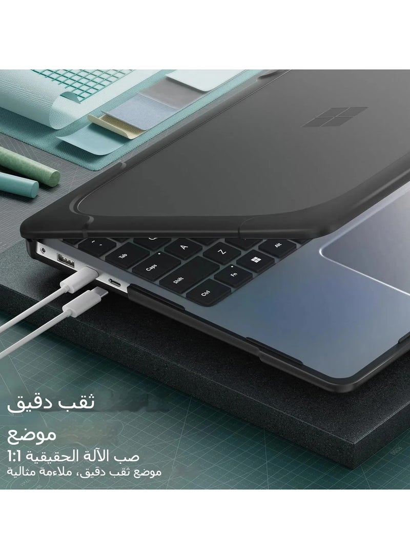 عام غطاء متوافق مع Microsoft Surface Laptop 7 13.8 بوصة 2024 (الموديل: 2036)، غطاء متين مع حامل قابل للطي - غطاء مقاوم للصدمات ومتين. - Image 4