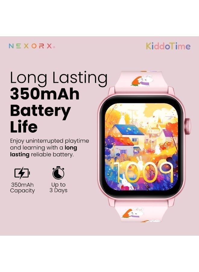 NEXORX Kids Smart Watch with Games & Camera | Best Gift for Boys & Girls | Easy Touch Screen | NEXORX KiddoTime (Pink) - Image 3