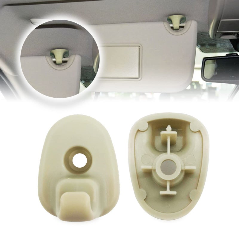 2Pcs Upgraded Car Sun Visor Clip Car Interior Sunscreen Holder Hook Automobile Visor Accessories Compatible With Jeep Liberty 20052012 and Dodge Nitro 20082012