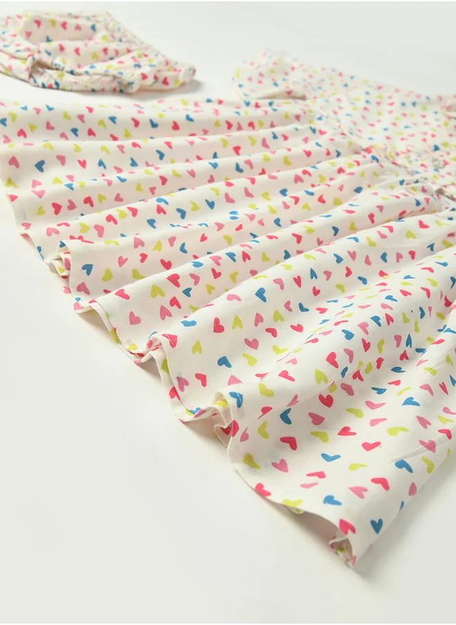 بيلا مودا Heart Print Dress