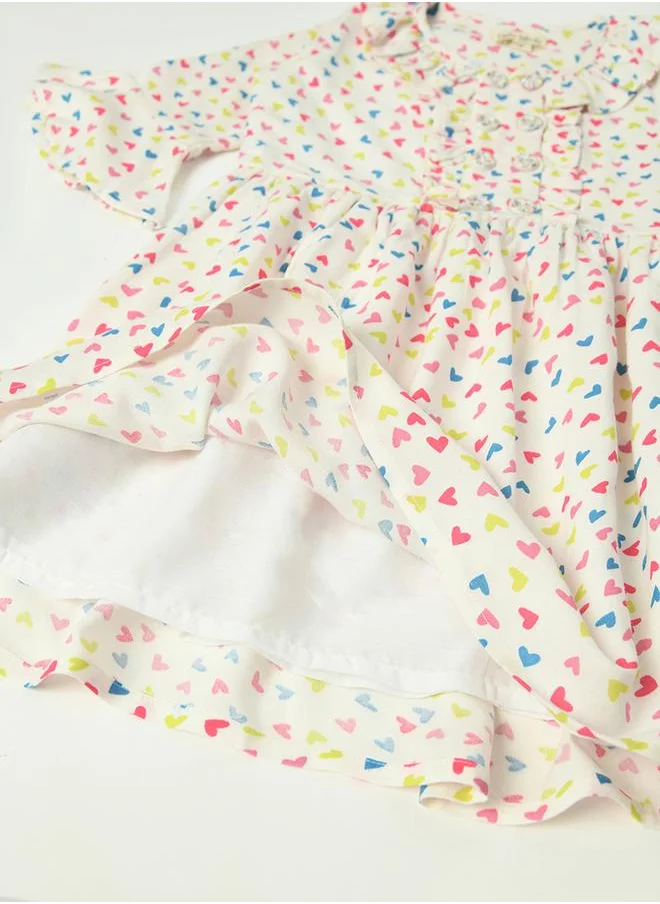 بيلا مودا Heart Print Dress