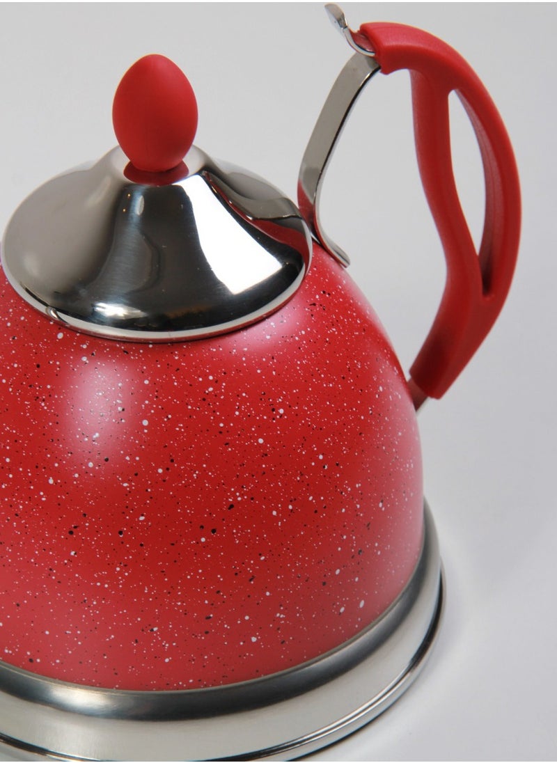 Multi-coloured jug for tea and milk, with an elegant touch.