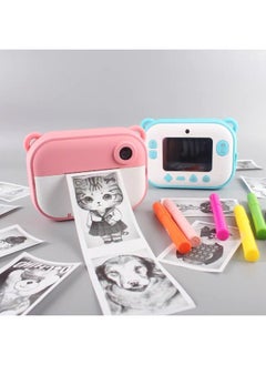 Generic Children Polaroid Print Digital Camera Mini SLR Dual Lens Sports Photography Camera Toy-Color:Printer (Fawn) Wifi  - Image 3