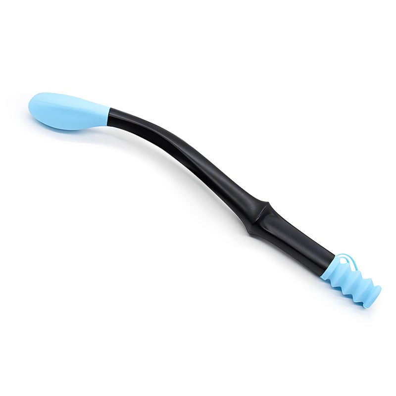 ANNND Bottom Buddy Wiping Aid â€“ Upgraded Toilet Tissue Aids Wand for Wiping Bottom, 15.6" Long for Elderly, Overweight, Pregnant, and Limited Mobility, Blue - Image 1