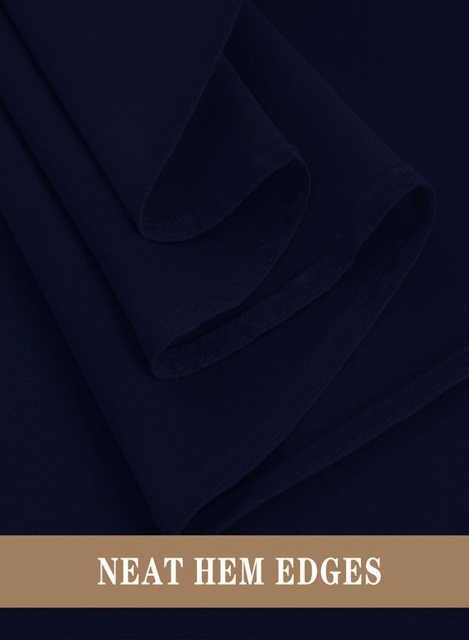 Fitable Navy Tablecloths for 6-8 Foot Tables, 6 Pack - 70 x 120 Inches - Reusable and Washable Table Clothes, Polyester Fabric Table Covers for Wedding, Party, Banquet - Image 4