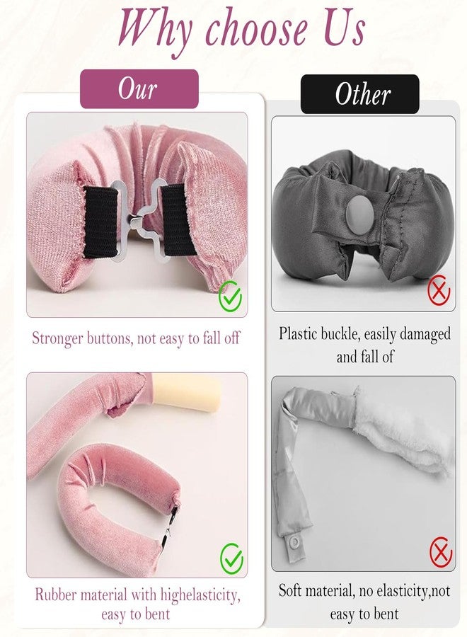 TecoKart® Heatless Hair Curler for Women - Flexible Curling Rod with Hook Satin Rollers for All Hair Types, Hair Curler Without Heat,Ideal Hair Curler for Women Overnight Use (Pink) - Image 5