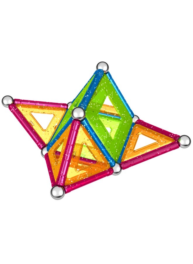 جيوماغ لوحات Geomag المغناطيسية اللامعة | ألعاب البناء للأطفال الصغار | عصي مغناطيسية لامعة مع كرات وألواح معدنية | 44 قطعة | الأعمار 3 سنوات+ - Image 2