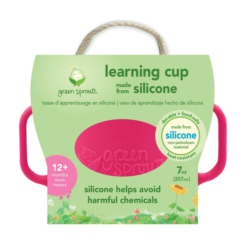 green sprouts Learning Cup, Pink, 12 Months+ - Image 1