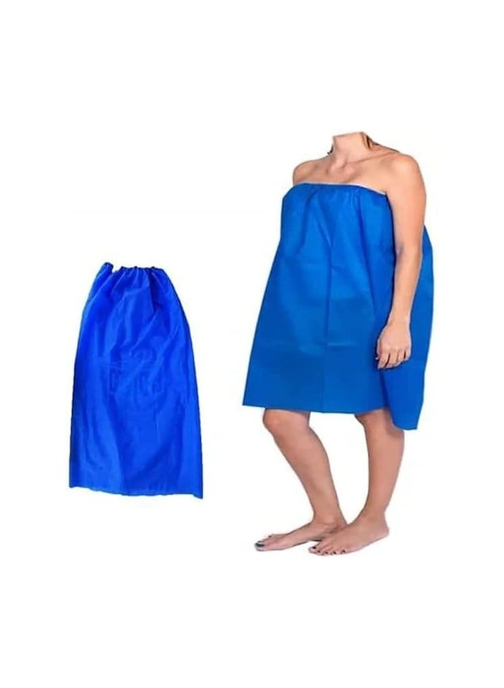 HK Disposable Tube Gown Blue CZY1024 10pcs pack-1000pcs ctn - Image 1
