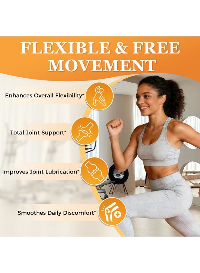 ZEBORA Glucosamine & Chondroitin, Joint Supplement for Women & Men, with MSM & Turmeric, Seafood Free, 120 Capsules - Image 3