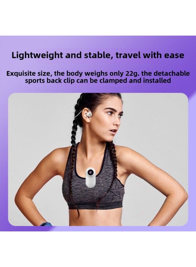 Source Thumb Pet Camera Long Endurance Magnetic Thumb Motion Camera HD Portable Recorder-Body Color:Standard Machine + Angle Adjustment Collar - Black + 64gb High-speed Card - Image 5