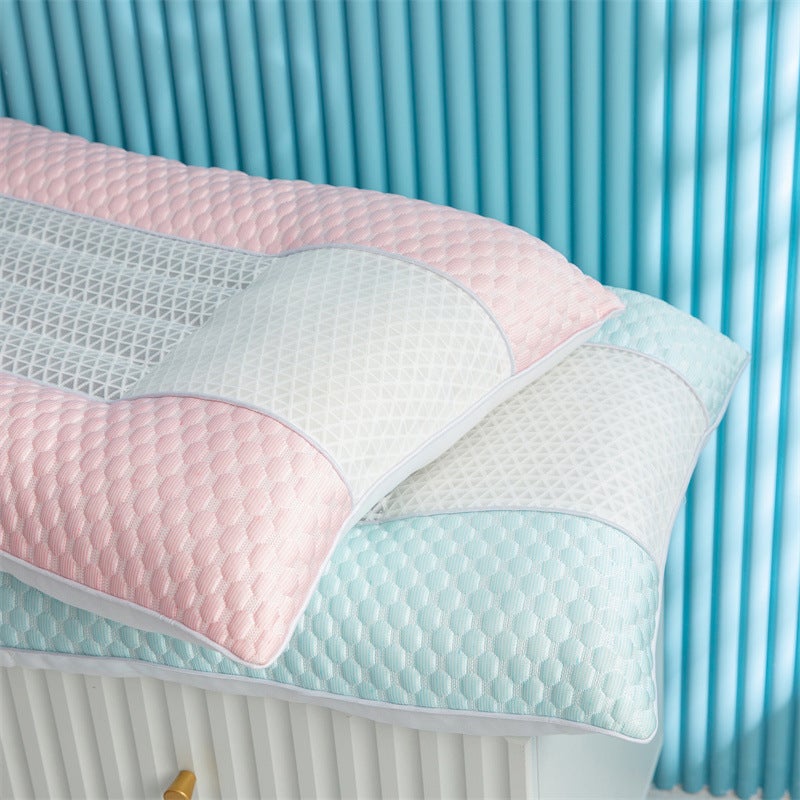 Summer Ice Silk Breathable Household Cool Cassia Seed Ice Cream Pillow Soft Pressure Release Student Living Single Student Pillow - Image 4