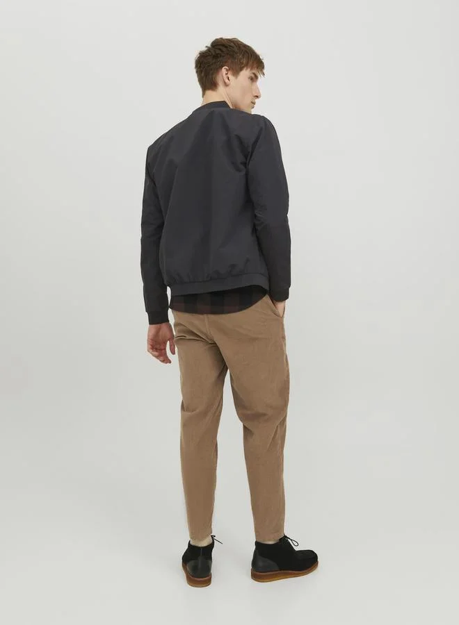 جاك اند جونز Solid Bomber Jacket with Pockets