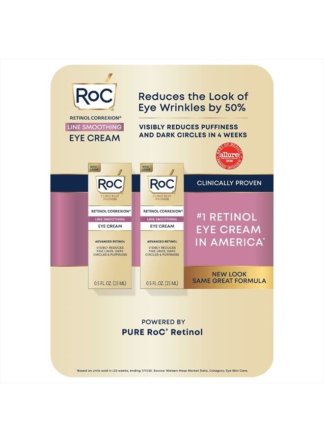 RoC Retinol Correxion Eye Cream 2-pack 0.5 oz (15ml) each