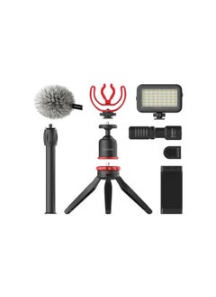 BOYA BY-VG350 Smartphone Vlogger Kit Plus with BY-MM1+ Mic, LED Light, and Accessories