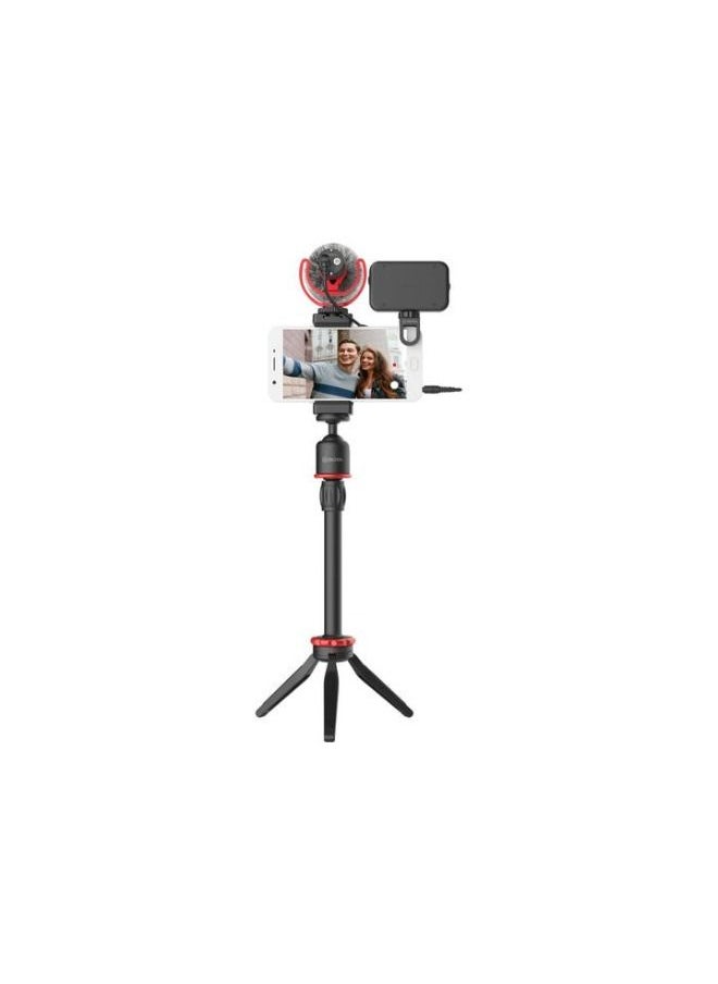 BOYA - BOYA BY-VG350 Smartphone Vlogger Kit Plus with BY-MM1+ Mic, LED Light, and Accessories - Image 1
