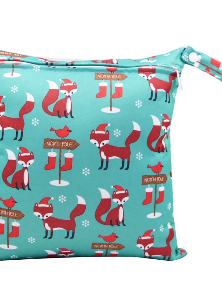 wenhuaren Cartoon Cute Print Stroller Hanging Bag Multi-functional Diaper Storage Bag Diaper Pad Hanging Bag - Image 2