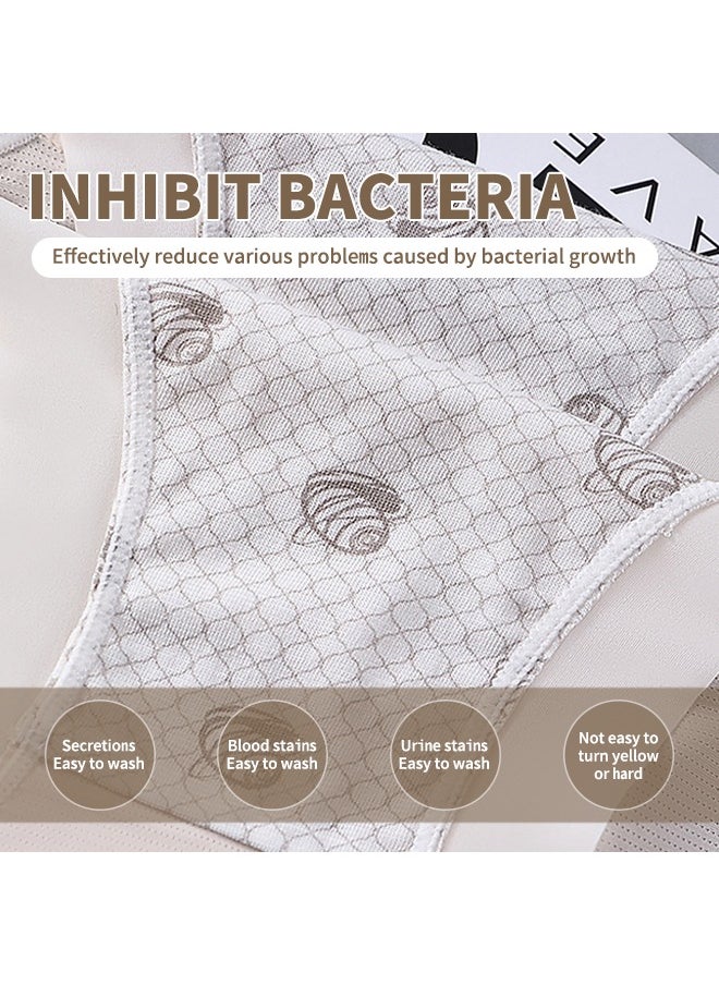 Generic 5-Piece Cotton Panties Briefs Stylish Women's Bikini Underwear, Summer Lightweight Breathable Knickers  - Image 3