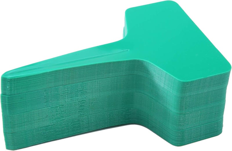 Mihey 100 Pcs T-Type Plant Labels with a Gel Pen, Waterproof Nursery Plant Tags Plastic Garden Markers, Green, 6 x 10cm - Image 3