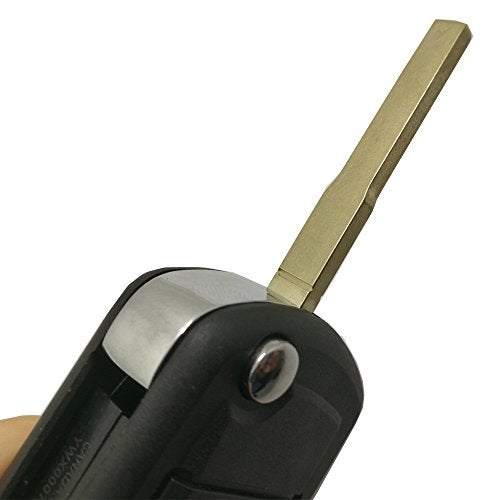 BTOZRF Key Fob Case Shell Fit for Land Rover LR3 Discovery Range Rover Sport Flip Keyless Entry Remote Car Key Fob Cover Replacement Key Casing - Image 3