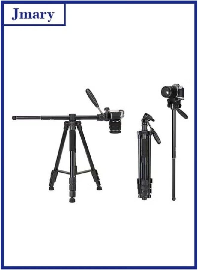 Jmary KP-2274 CameraAluminium Tripod with 4 Sections Professional Detachable Monopod Tripod with 360 Degree Head Quick Release Plate - Image 3