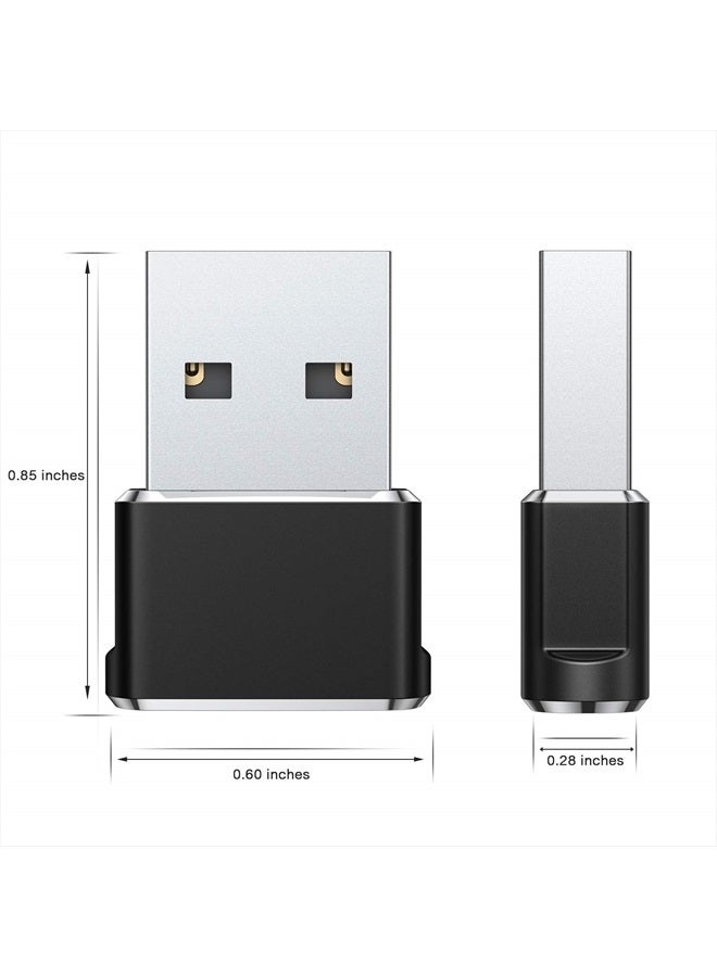 Basesailor محول USB إلى USB C 3 حزمة، محول كابل نوع C أنثوي إلى USB A ذكر لجهاز MacBook Pro، iMac، PC، لابتوب، كمبيوتر، Samsung Galaxy Note 10 20 S20 S21 S22 S23، Google Pixel 5 4 4A 3 3A 2 XL - Image 2
