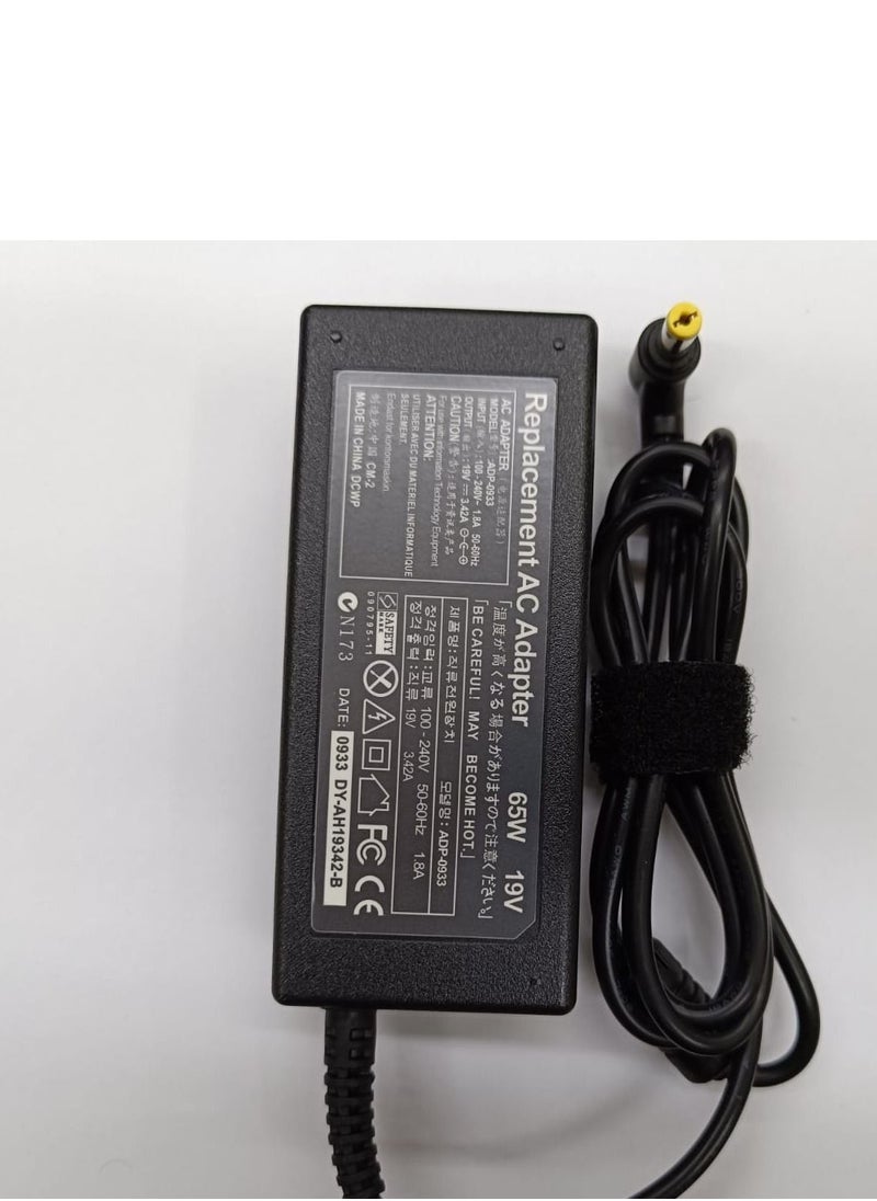 CS 19V 3.42A AC Power Adapter For Acer PA-1650-69 Aspire E1-522-3442 E1-531-2686 Black  - Image 3