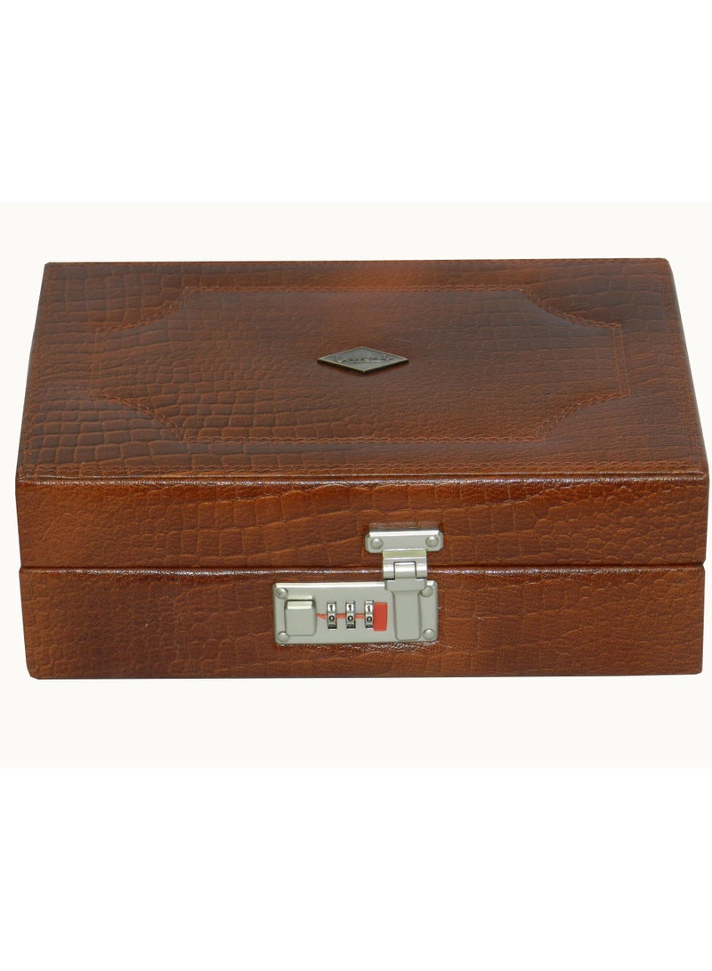 LAVERI LEATHER Laveri Watch Box for Men Women (08 Slots), Premium  Leather Watch Case  Organizer with Removable Pillow - Image 2