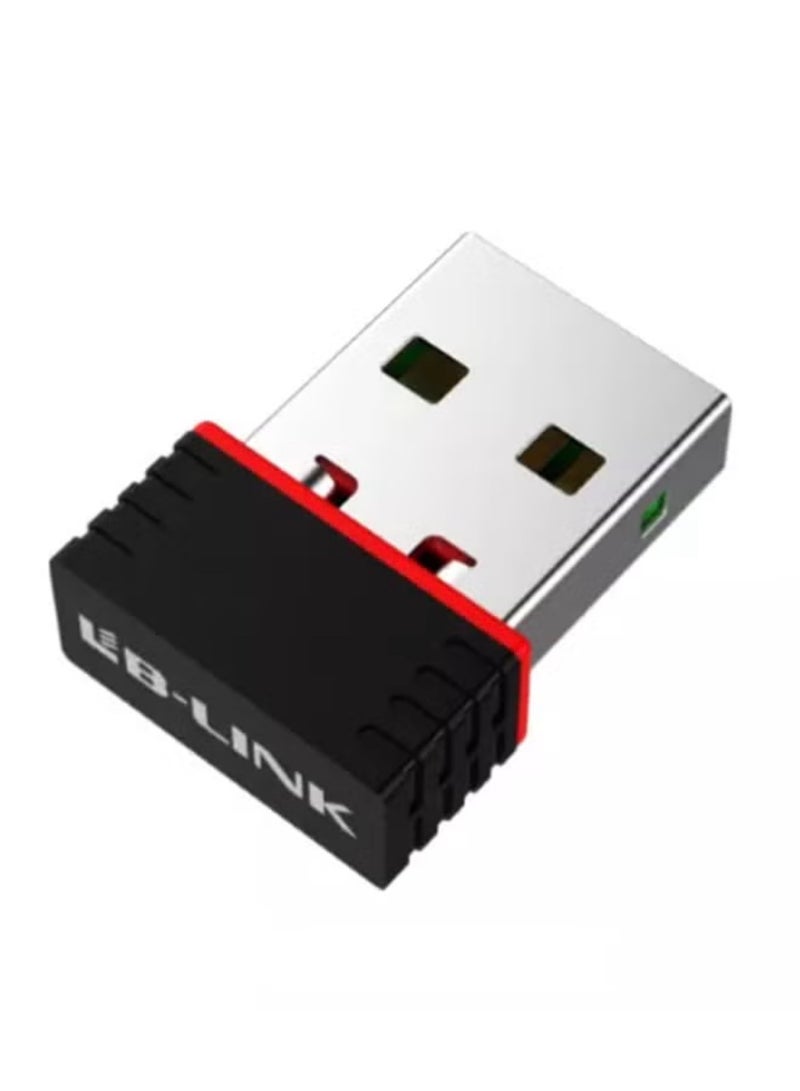 LB-LINK 150 Mbps Mini USB WiFi LAN Adapter Black - Image 1