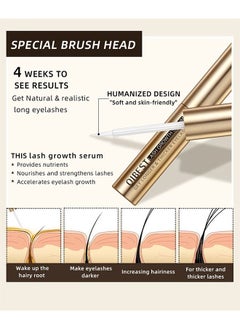 QiBest Advanced Eyelash Growth Serum Fuller And Longer Looking Eyelashes Lash Enhancing Serum For Natural Lashes Or Lash Extensions Natural Lash Serum  - Image 5