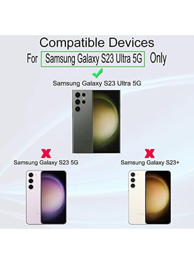 Ibywind Screen Protector For Samsung Galaxy S23 Ultra 5G 6.8 Inches With 2Pcs Flexible Tpu Film 1Pc Camera Lens Protector 1Pc Backing Carbon Fiber Film Fingerprint Reader Easy To Install - Image 2