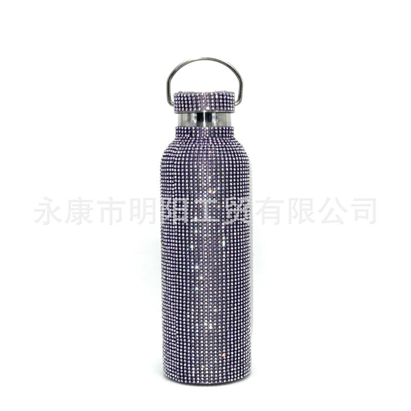 Diamond Thermos Cup King Diamond-Encrusted Water Cup Fashion Online Red Diamond-Encrusted Water Cup Creative Trend - Image 5