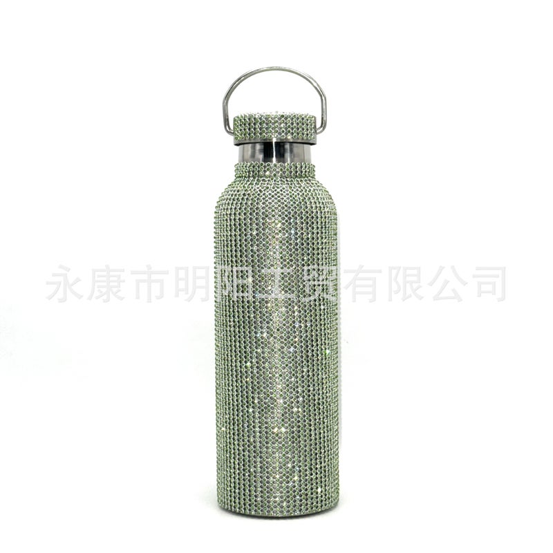 Diamond Thermos Cup King Diamond-Encrusted Water Cup Fashion Online Red Diamond-Encrusted Water Cup Creative Trend - Image 3