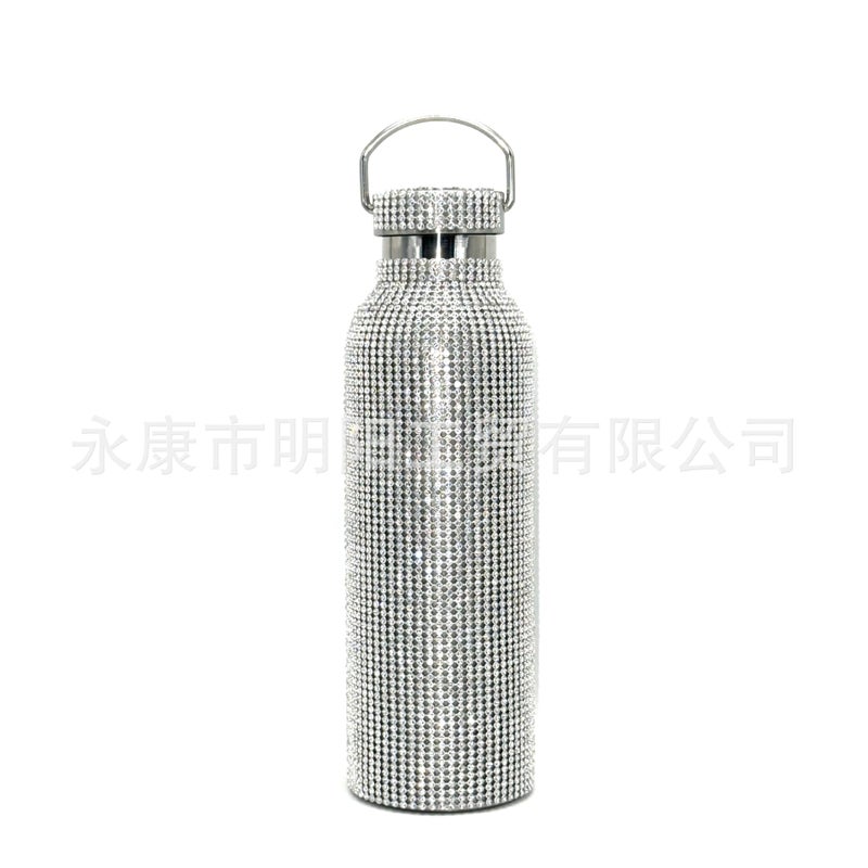 Diamond Thermos Cup King Diamond-Encrusted Water Cup Fashion Online Red Diamond-Encrusted Water Cup Creative Trend - Image 4