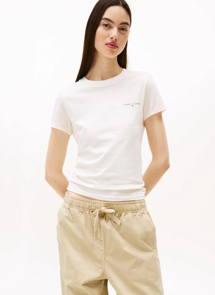 تومي جينز Logo Crew Neck T-Shirt