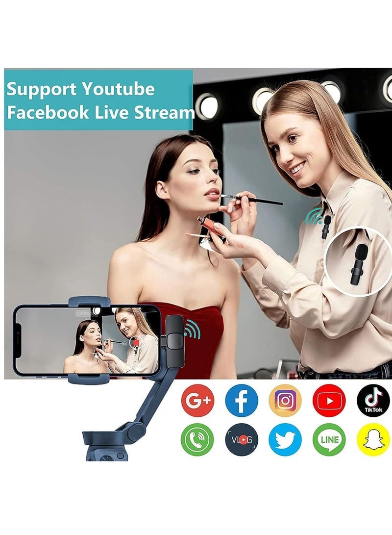Gravity Upgrade) Bentifar Wireless Lavalier Microphone for iPhone iPad Mini Mic for YouTube Facebook Live Stream TikTok Vlog Zoom Video Recording - Noise Reduction/No APP & Bluetooth Needed (Lightning) - Image 2