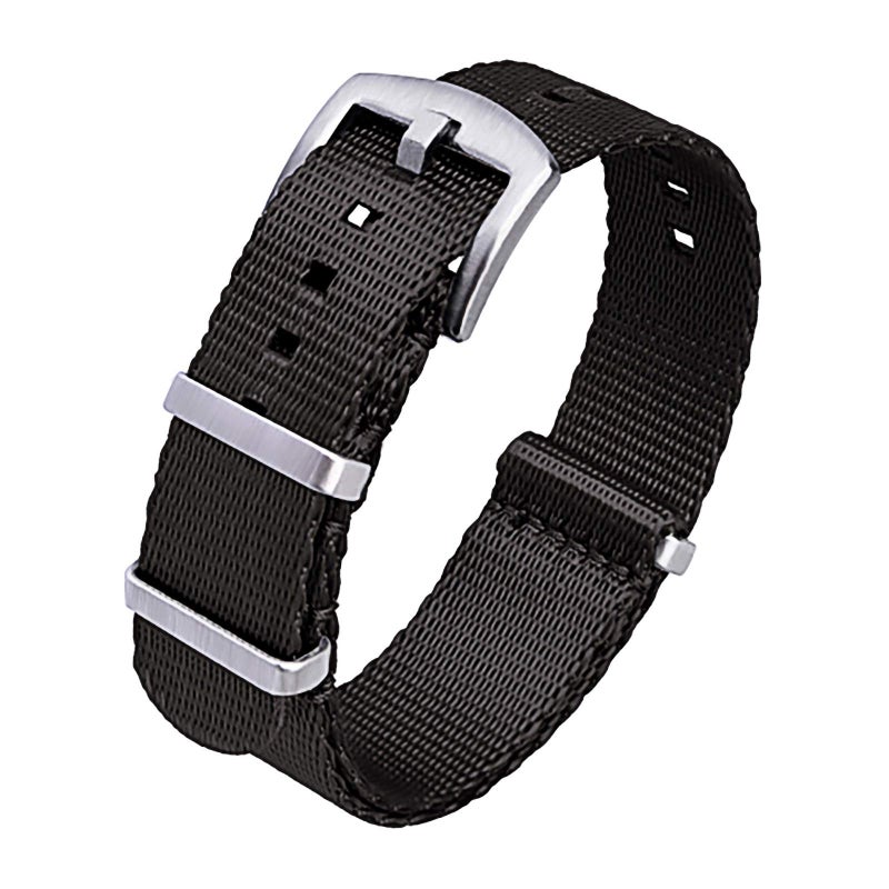 Ritche Christmas Gift Nylon Watch Strap with Heavy Buckle 18mm 20mm 22mm Premium Seat Belt Nylon Watch Bands for Men Women White Elephant Gifts Stocking Stuffers for Men - Image 2