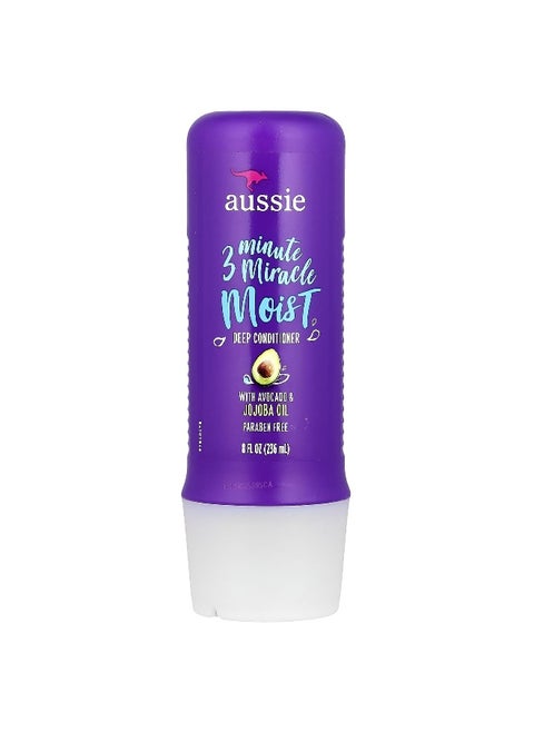 Aussie, 3 Minute Miracle Moist, Deep Conditioner with Avocado & Jojoba Oil, 8 fl oz (236 ml)
