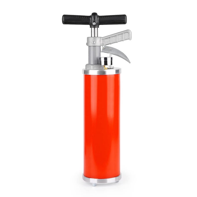PORTABLE HIGH PRESSURE KINETIC TOILET PLUNGER AIR DRAIN BLASTER PUMP FOR BATH TOILETS BATHROOM SHOWER KITCHEN CLOGGED PIPE RED