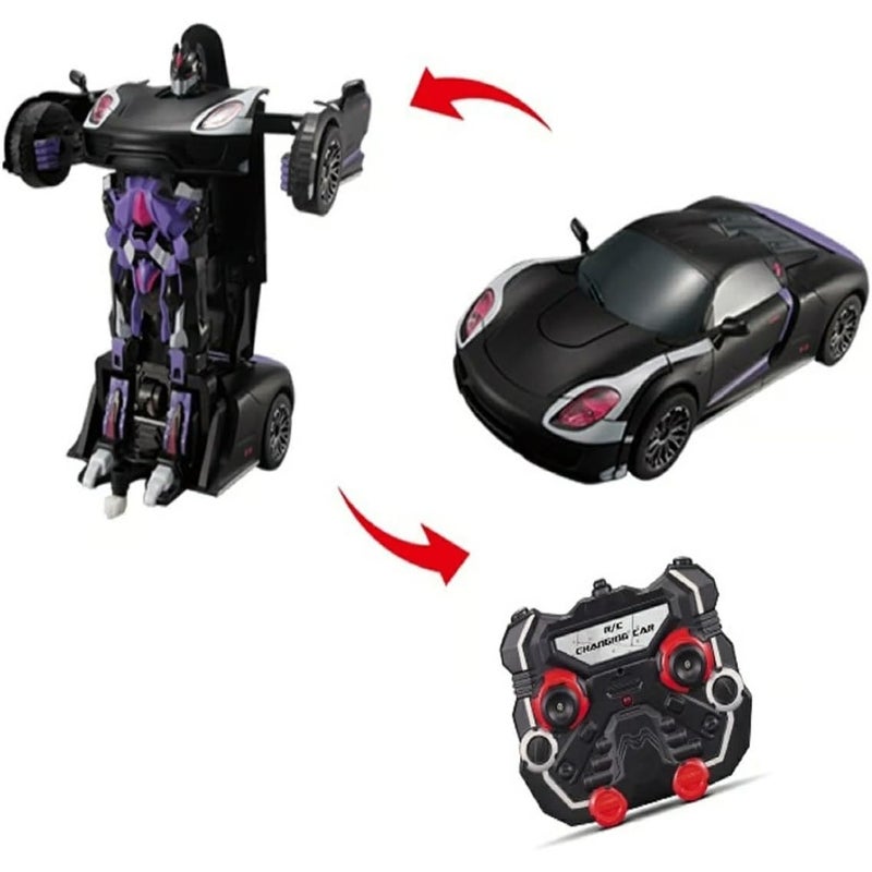 Remote-controlled transforming car with multi-function battery charging - JQ6603