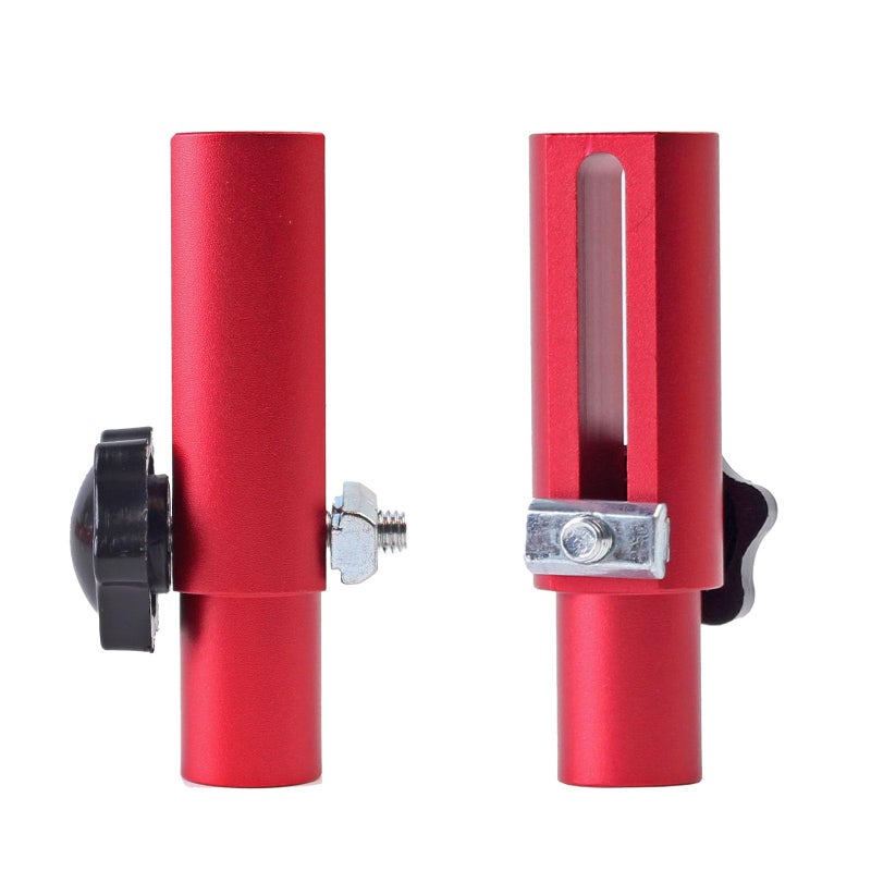 JCFANTS 2 Pack TTrack Hold Down Clamp T Track Clamps for Woodworking Double Cut Profile Universal TTrack System for Woodworking and Clamps Red - Image 2