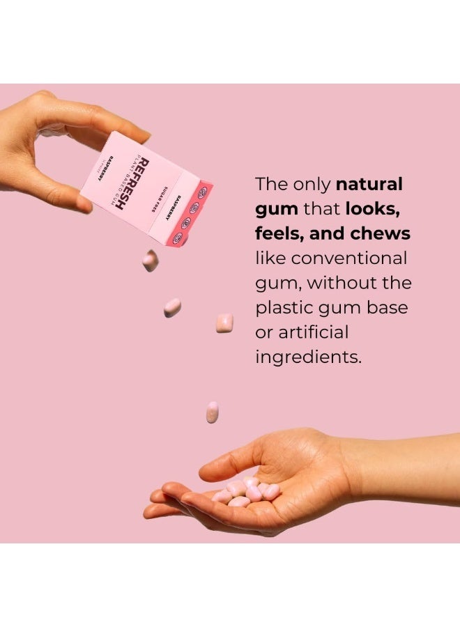 Refresh Plant-Based Raspberry Gum - Sugar Free - Image 4