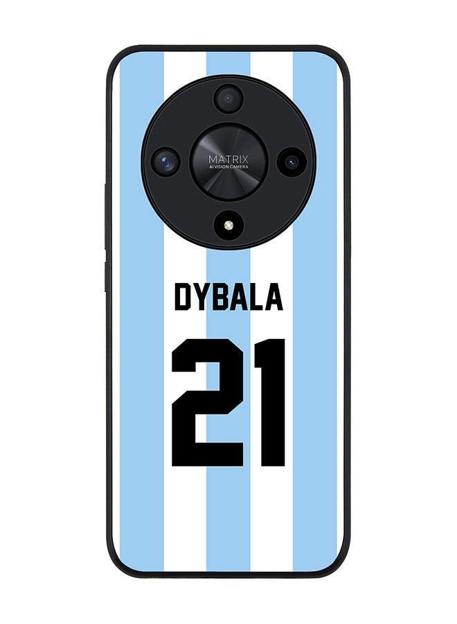 Stylizedd Rugged Black edge case for Honor X9b, Slim fit Soft Case Flexible Thin Cover- Football Team-Argentina, Player Name-Dybala - Image 1